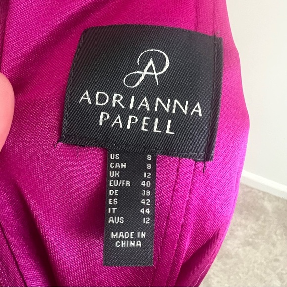 Adrianna Papell Pink Midi Dress Size 8 - Picture 8 of 12